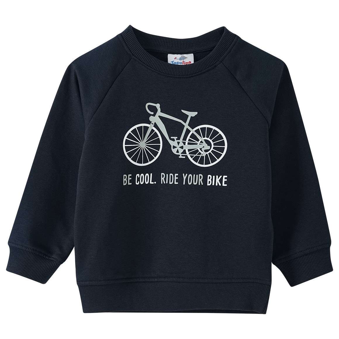 Jungen Sweatshirt mit Fahrrad-Motiv