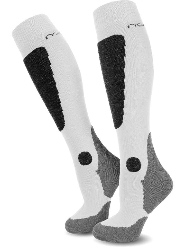 normani 2 Paar Ski-Kniestrümpfe New-Style in Weiß/Schwarz/Grau günstig kaufen