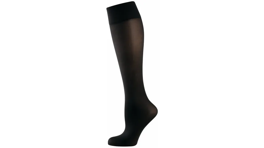 ELBEO Damen Kniestrümpfe Massage Active 20 DEN schwarz