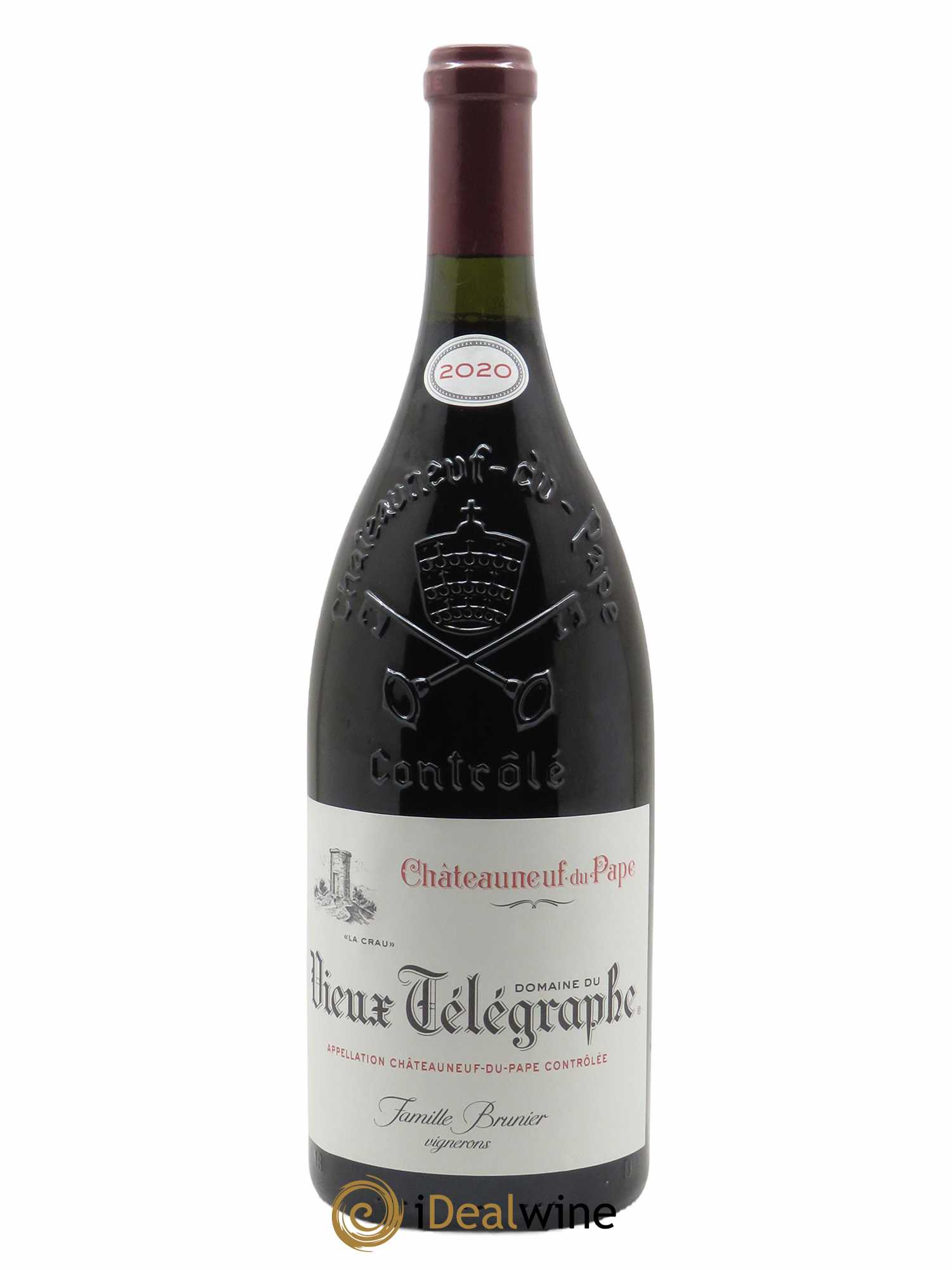 Châteauneuf-du-Pape Vieux Télégraphe (Domaine du) Vignobles Brunier  2020 - Lot de 1 Magnum