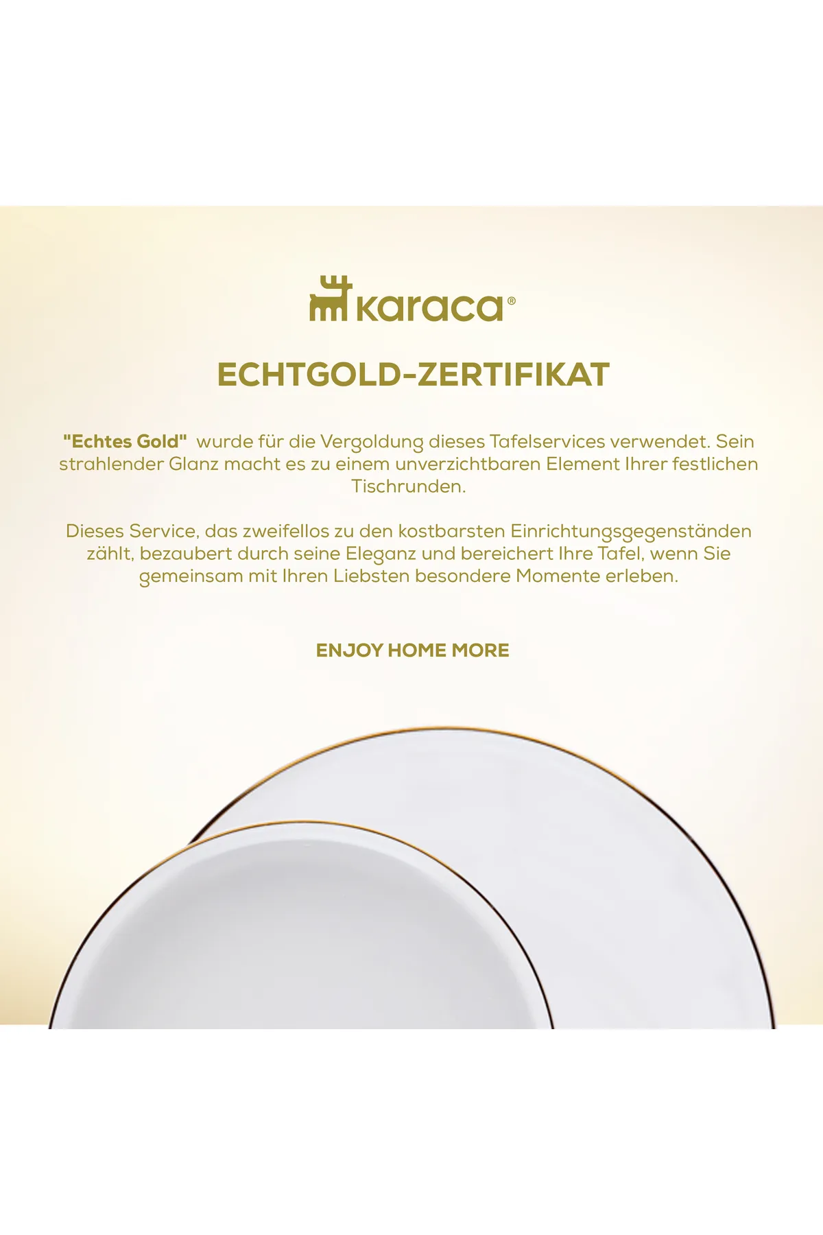 Karaca  Streamline New Saturn Platinum 59-teiliges Porzellan-Geschirrset für 12 Personen