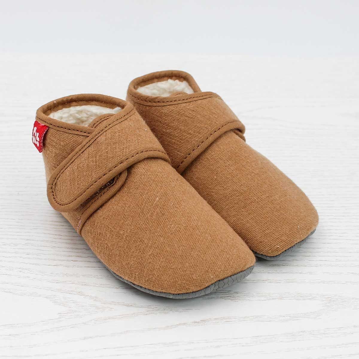 POLOLO Kinderschuhe Cosy, Barfuß Hausschuh aus Bio-Baumwolle (kBA)
