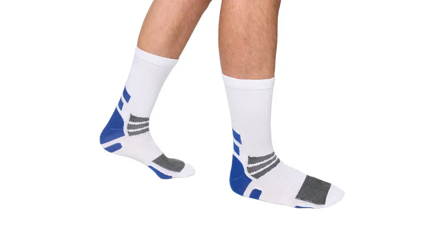 DIM Herren Sportsocken Crew 2er Pack weiss/aurora