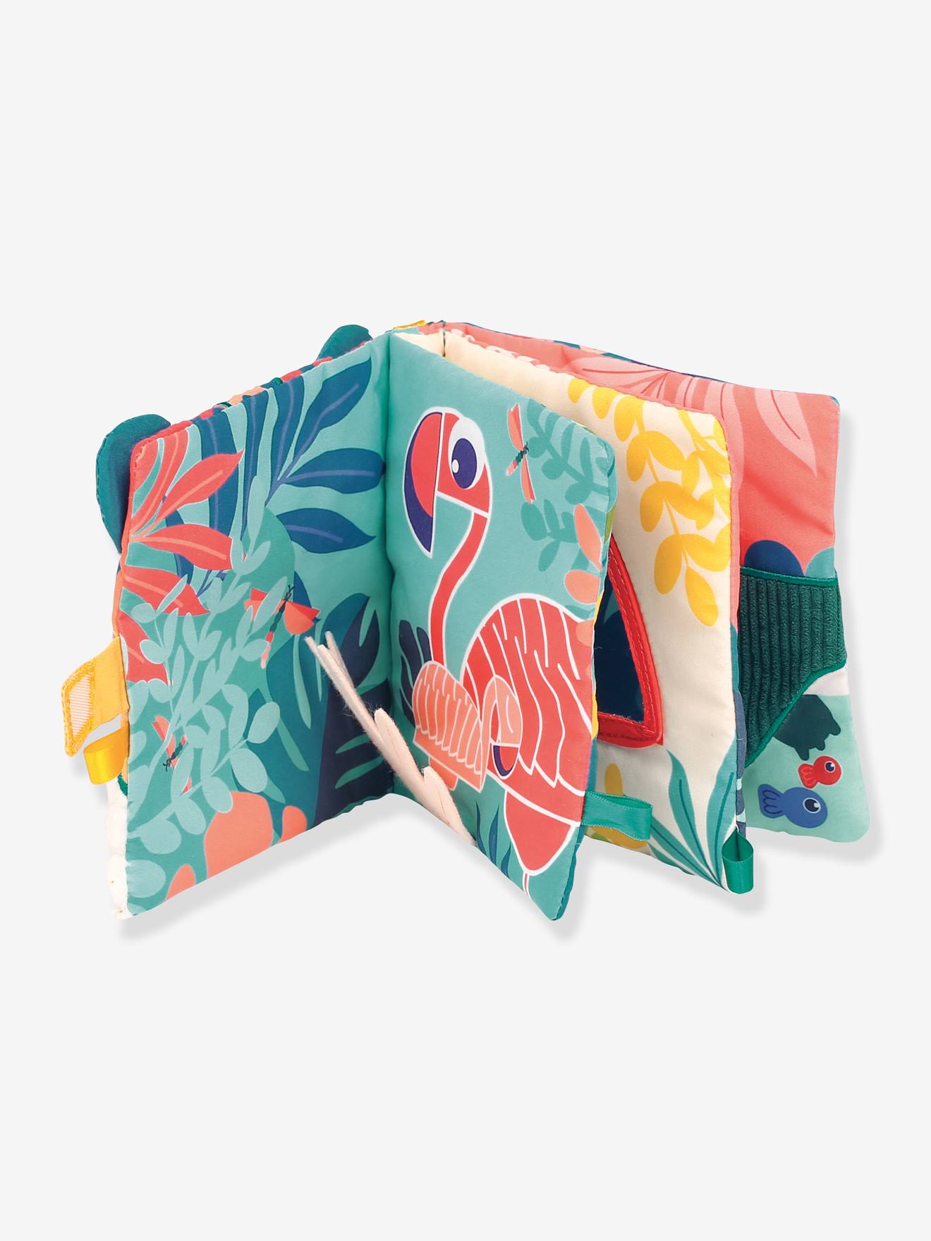Livre tissu Jungle LUDI multicolore