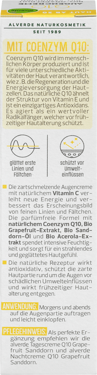 Augencreme Q10, 15 ml
