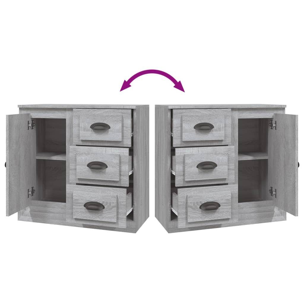 vidaXL Sideboard Sideboard Grau Sonoma 70x35,5x67,5 cm Holzwerkstoff (1 St)