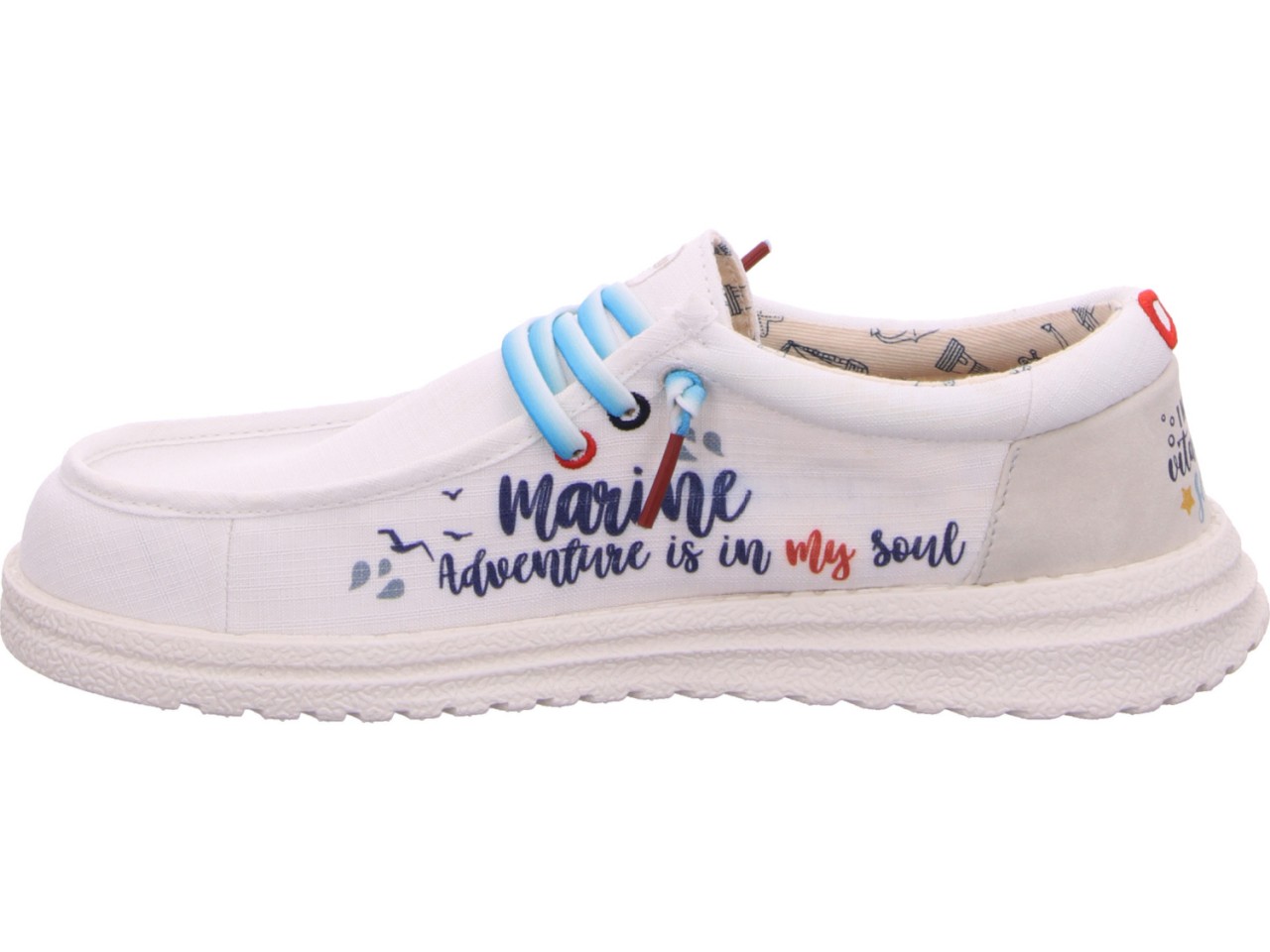 LAUFSTEG Sportliche Slipper weiss Emma Marina Life