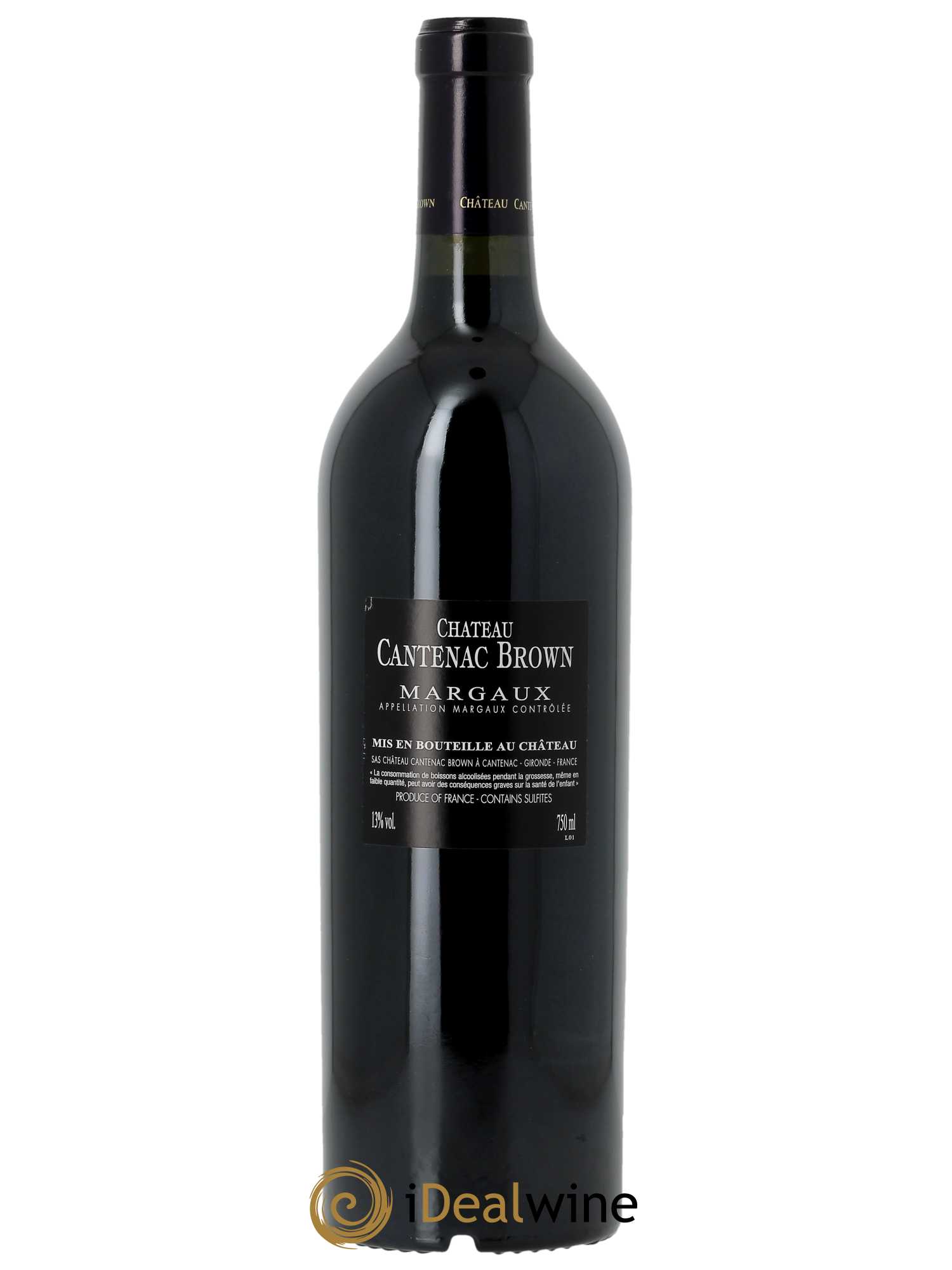 Château Cantenac Brown 3ème Grand Cru Classé (CBO à partir de 12 BTS) 2011 - Lot de 1 Bouteille
