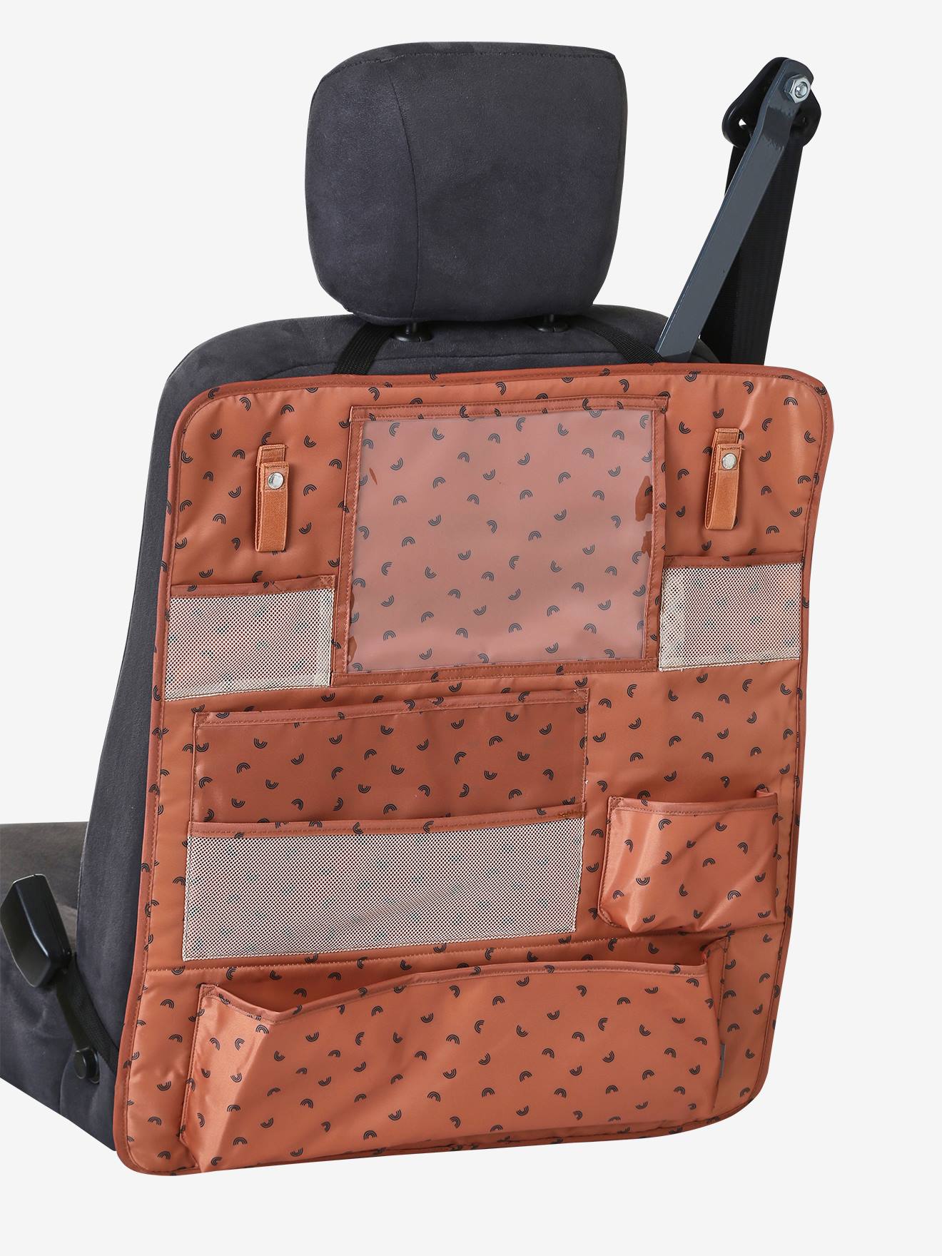 Vertbaudet Kinder Auto-Organizer FASHION ROLL - wollweiß regenbogen