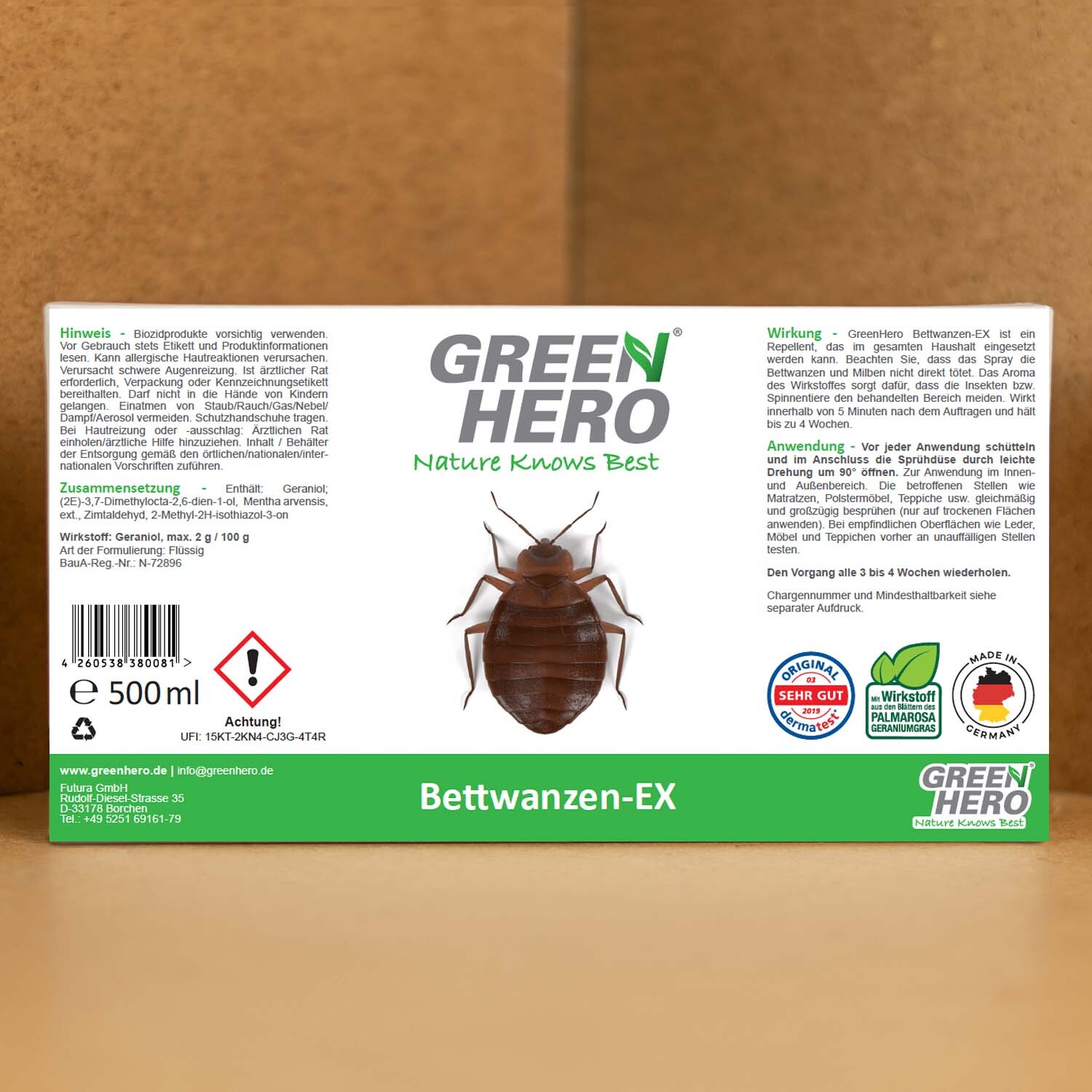 Greenhero Zubehör Greenhero Bettwanzen-Ex Spray