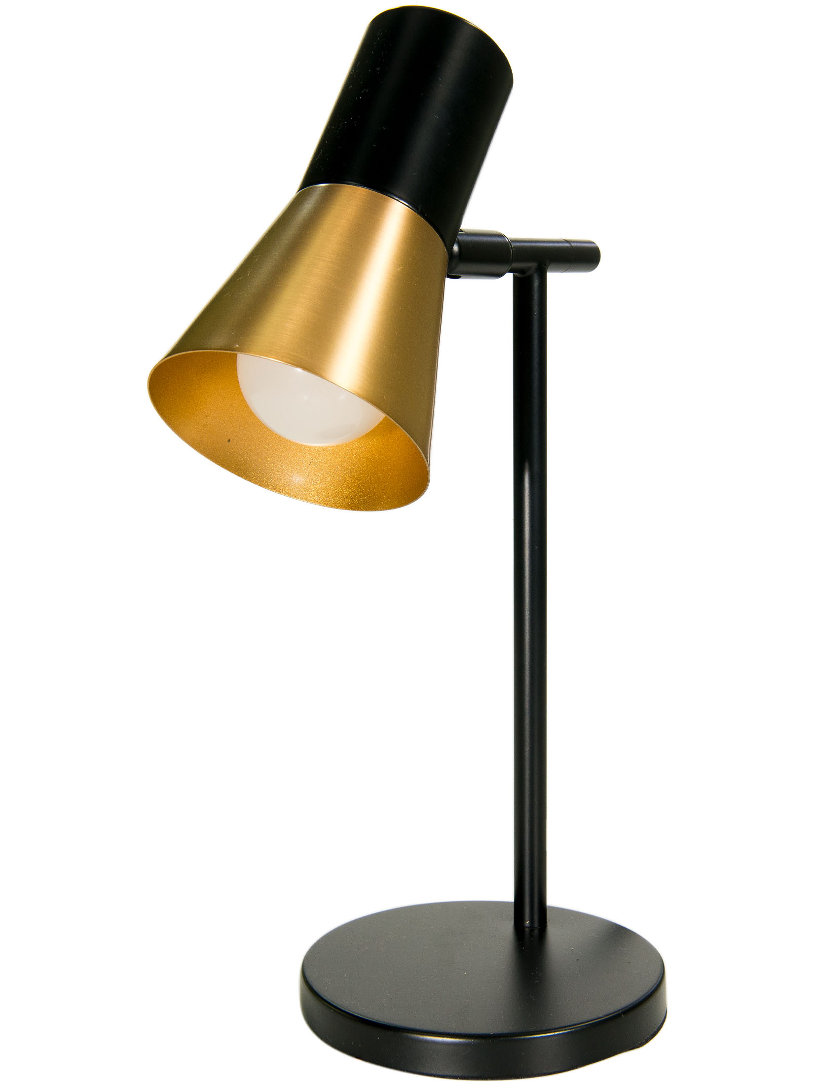 Escat Tischleuchte, Satin Brass/Schwarz