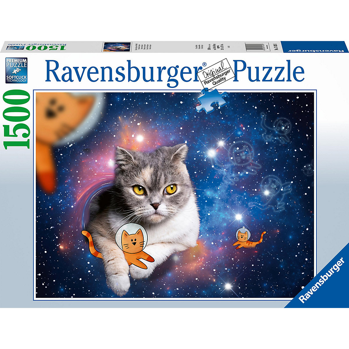 Katzen fliegen im Weltall