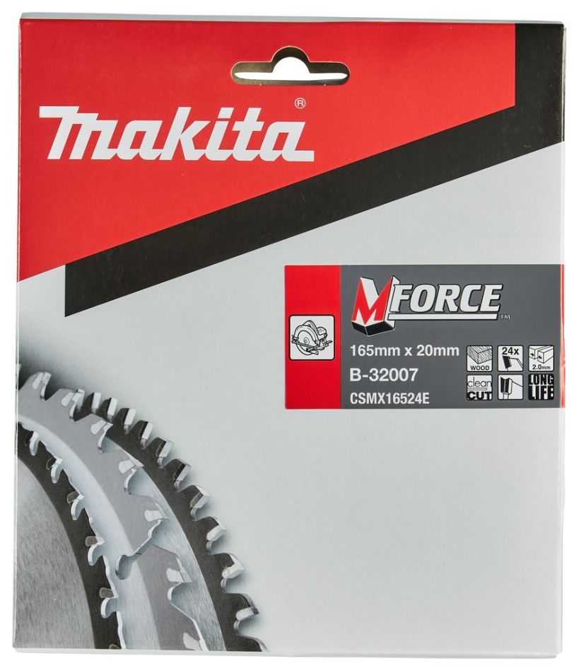 Макита додатна опрема Б-32007 ХМ лист тестере Мфорс 165 x 20 x 24Т
