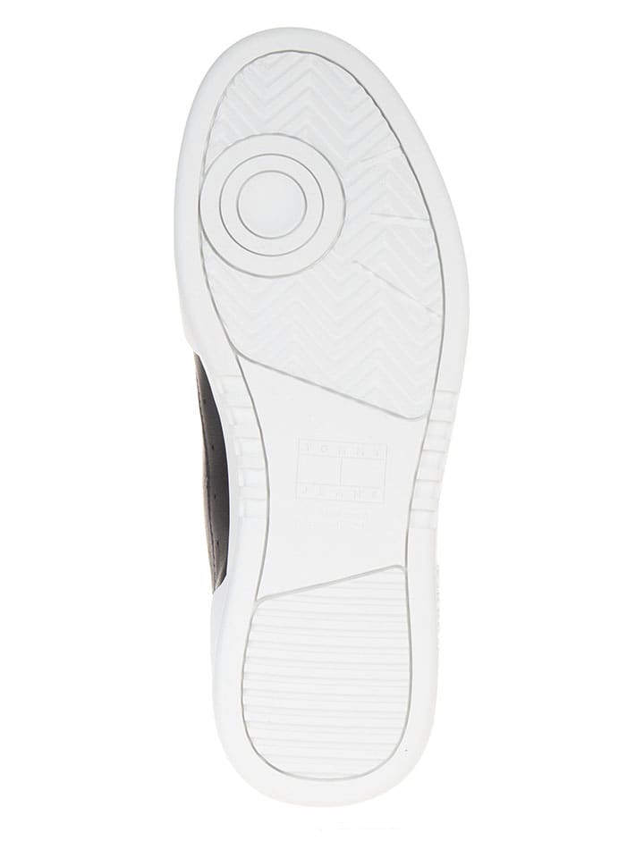 Tommy Hilfiger Shoes Leder-Sneakers in Schwarz günstig kaufen