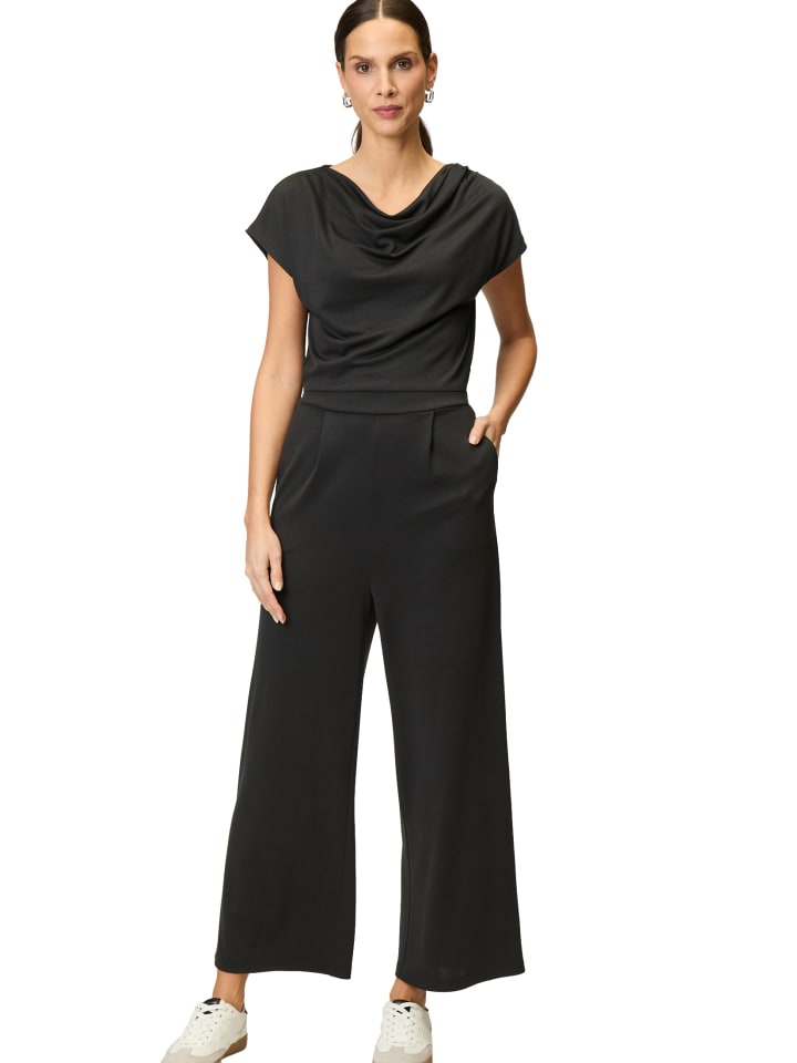 Zero  Jumpsuit mit Wasserfallausschnitt in Black Beauty günstig kaufen