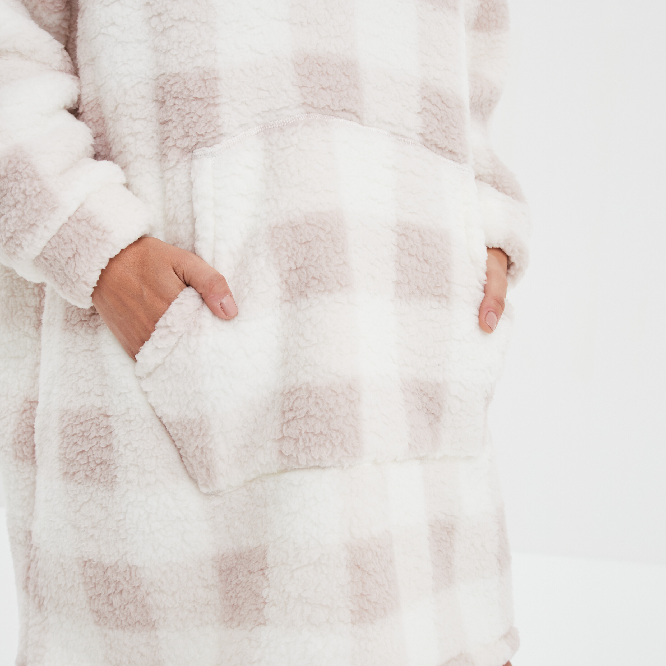 Haut de pyjama sweat long pilou rose femme | La Halle