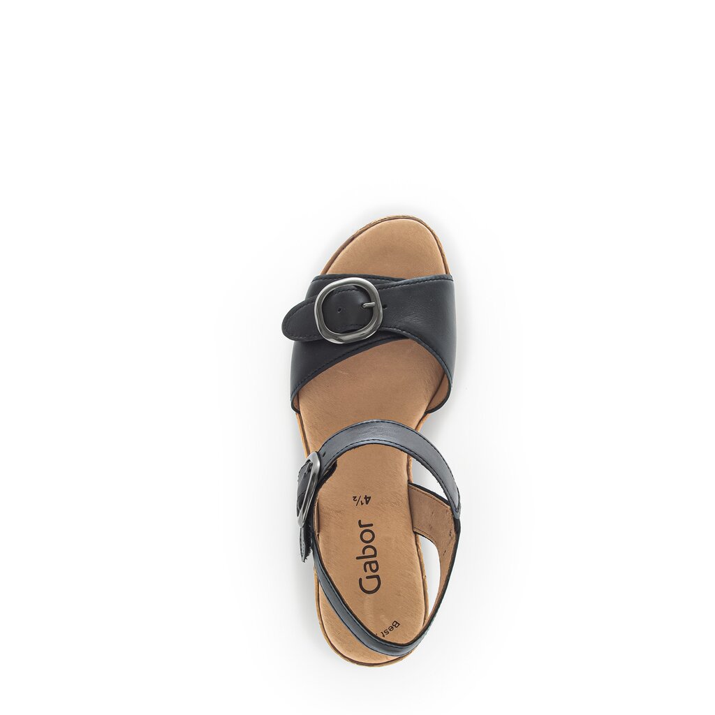 Gabor fashion Plateau Sandale schwarz