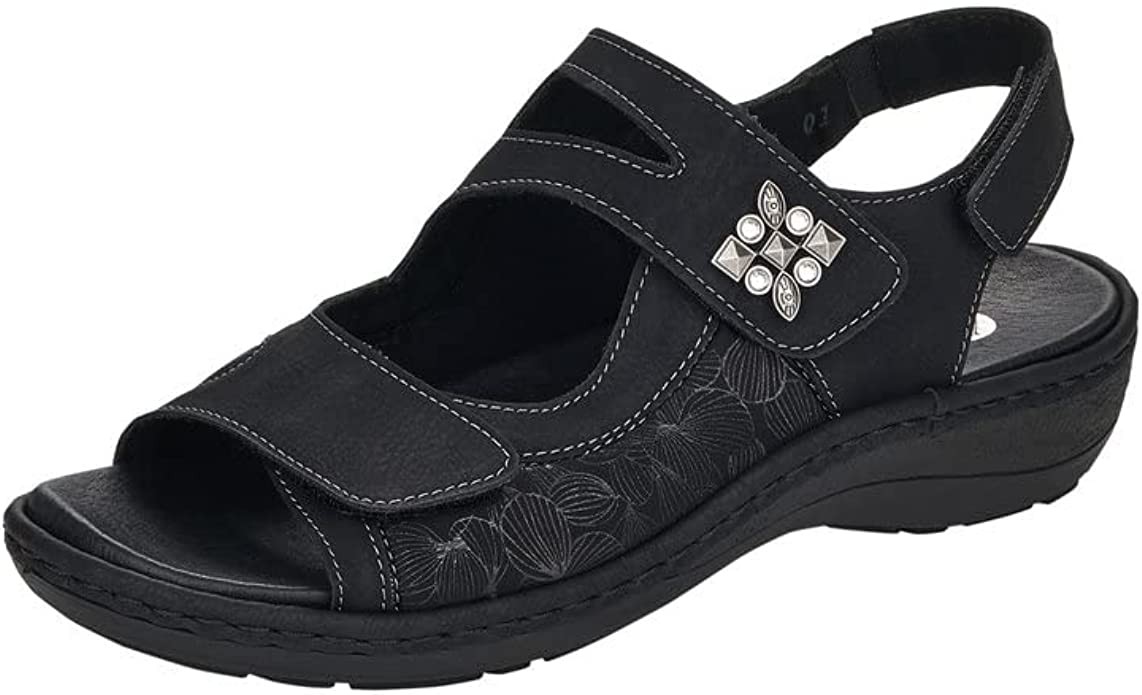 REMONTE Komfort Sandalen schwarz