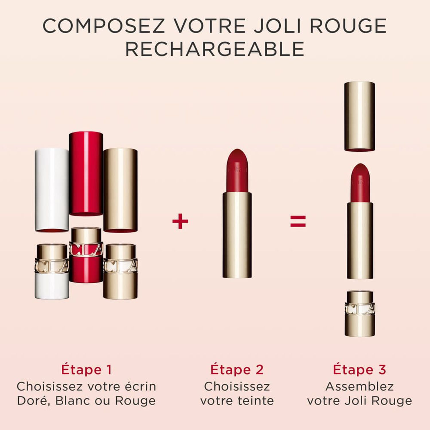 Clarins Joli Rouge Rouge à lèvres rechargeable