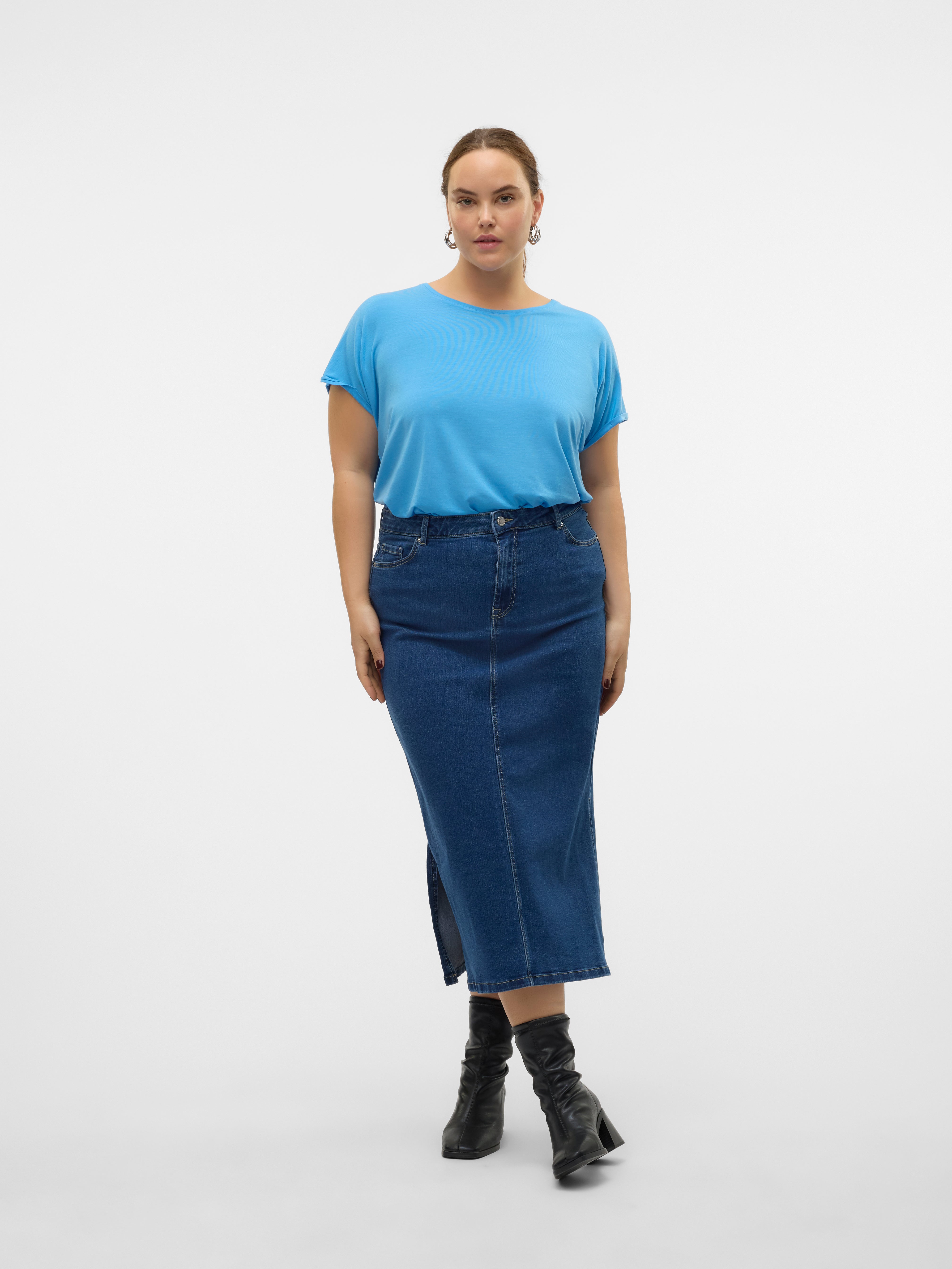 VMCSERENA Hohe Taille Langer Rock