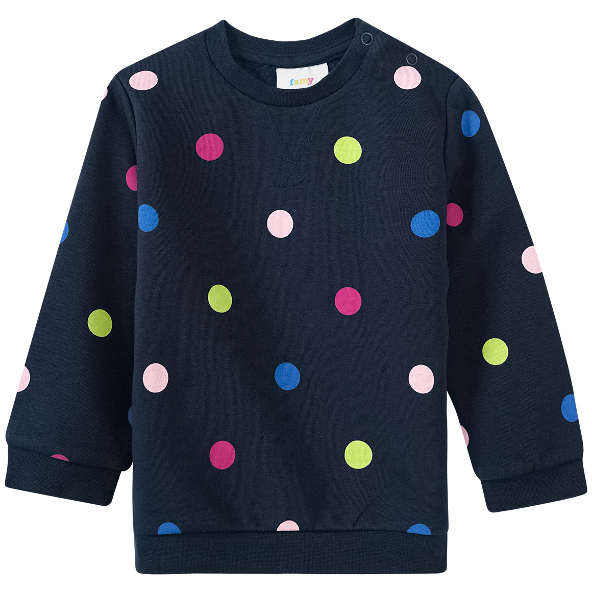 Baby Sweatshirt mit bunten Pünktchen