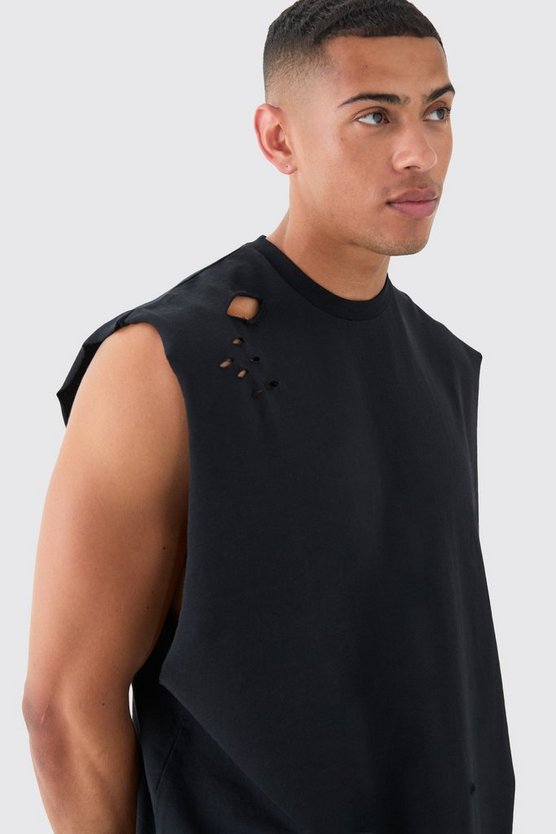 Zerrissenes Oversize Tanktop
