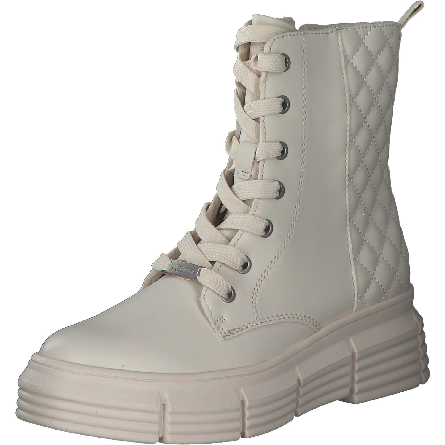 s. Oliver 25202, Schnürstiefeletten, Damen, CREAM