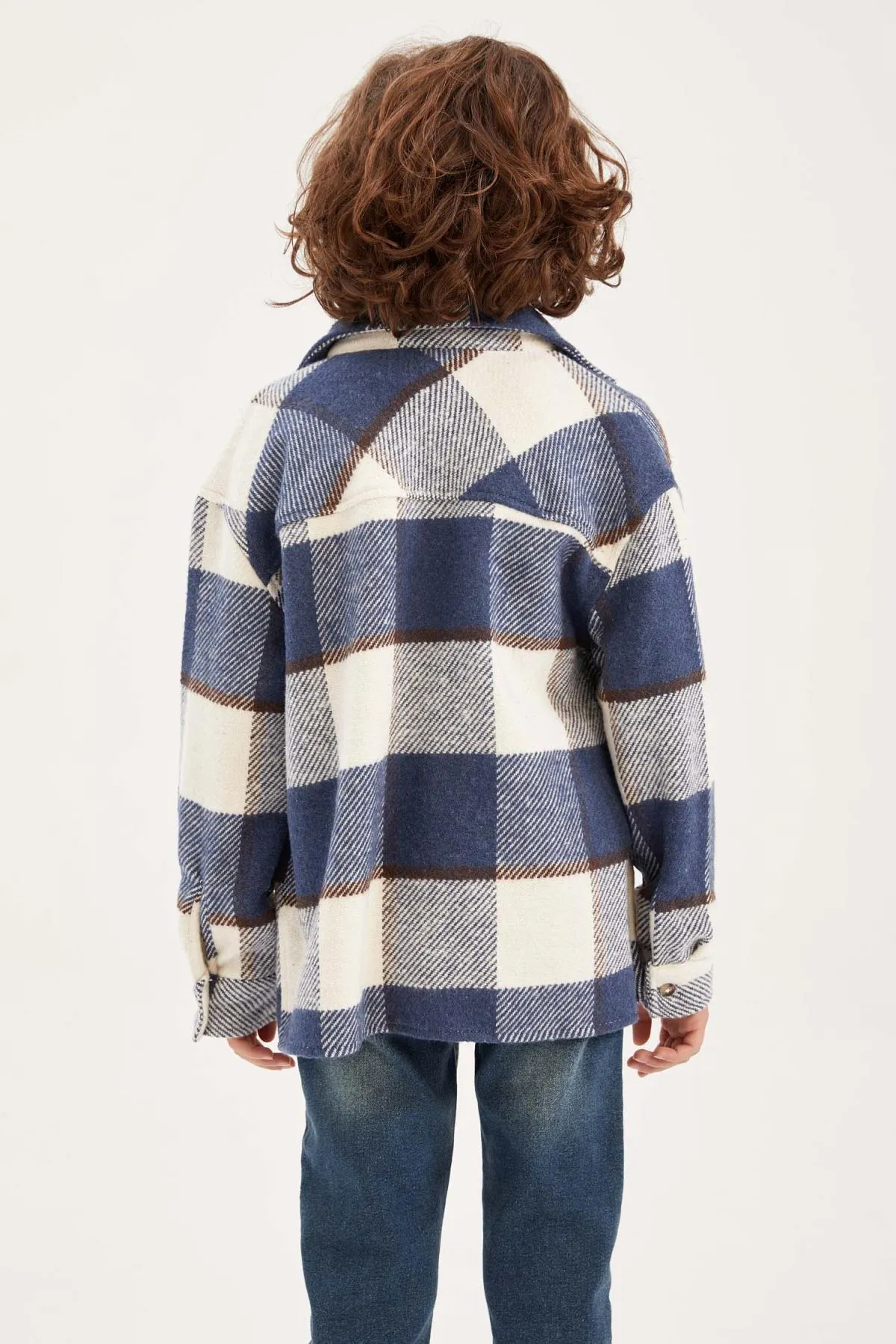 DeFacto  Übergroßes Flanell-Langarmhemd für Jungen Y9159a623sp