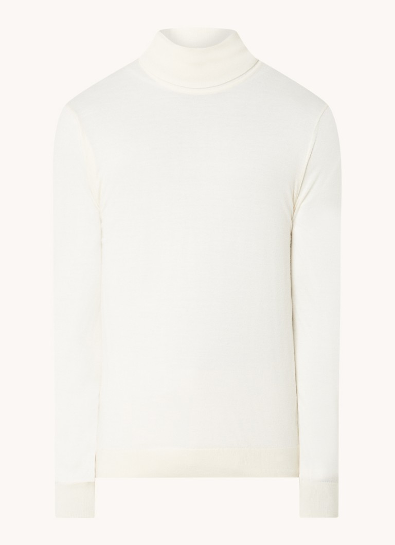 Reiss Caine fine-knit turtleneck sweater made of merino wool