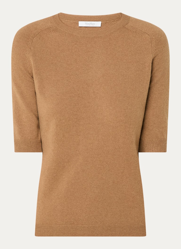 Μπλουζάκι με λεπτή πλεκτή κασμίρ MaxMara Cima