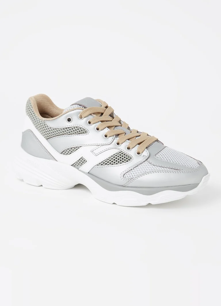 Hogan Jogging H665 bőr tornacipő hálós részletekkel