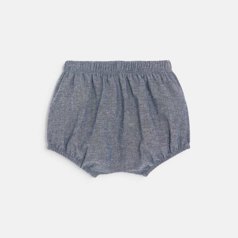 Robe à rayures et bloomer bébé fille bleue Absorba