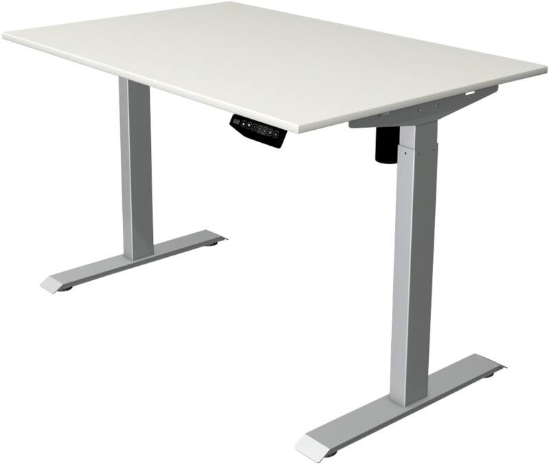 Kerkmann 10226510 Move 1 Elektrisch Höhenverstellbar Sitz-Stehschreibtisch Rechteckig Melamin;Stahl Silber 1.200 x 800 x 1.230 mm