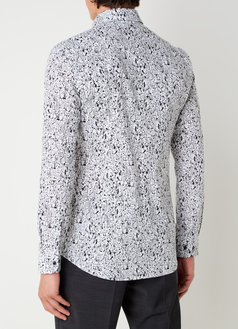 HUGO BOSS H-Hank slim fit srajca s potiskom