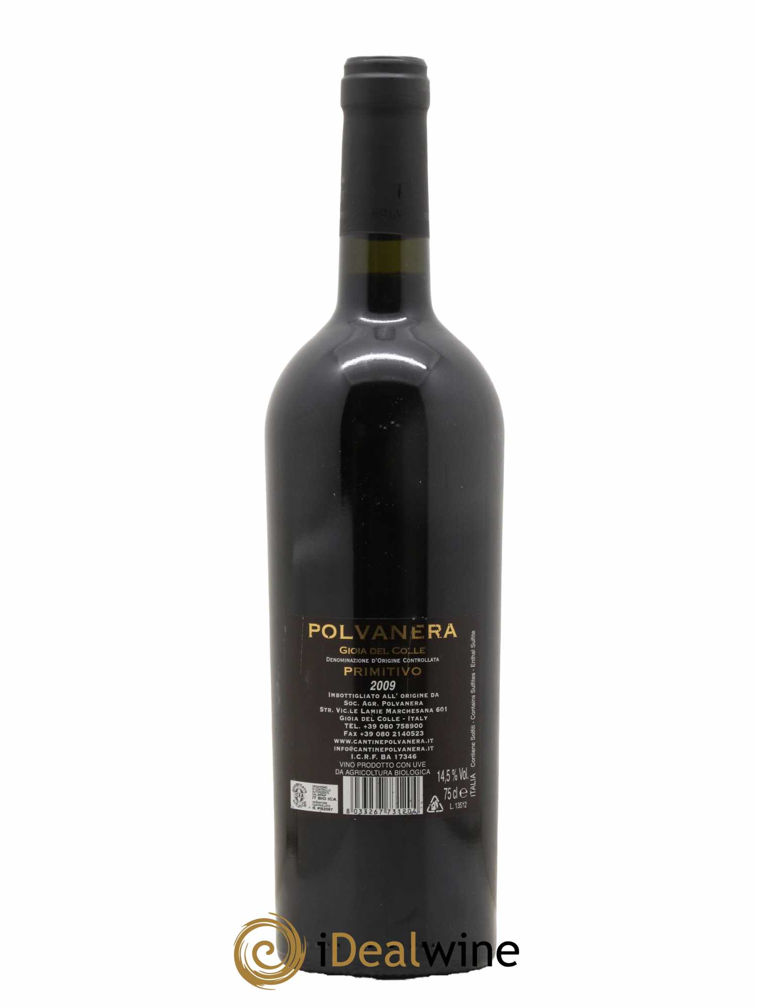 Italie Gioia Del Colle Primitivo Polvanera 2009 - Lot de 1 Bouteille