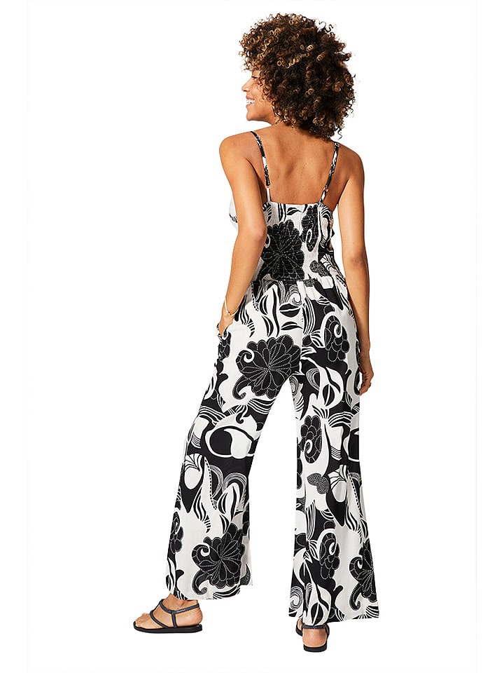 Aller Simplement Jumpsuit in Schwarz/Weiss günstig kaufen