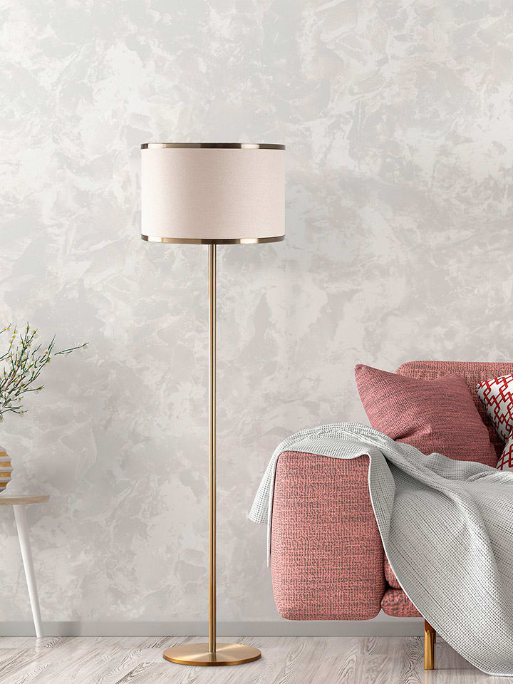 Opviq Standleuchte in Creme/ Gold - (H)156 cm günstig kaufen onesize