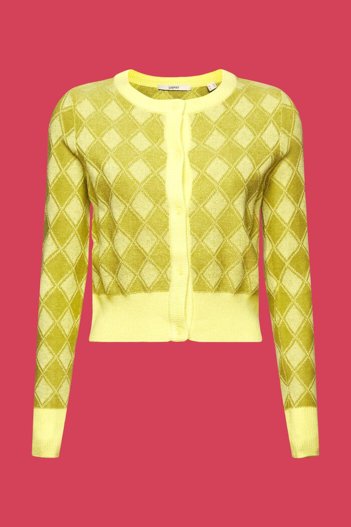 Cardigan mit Argyle-Muster