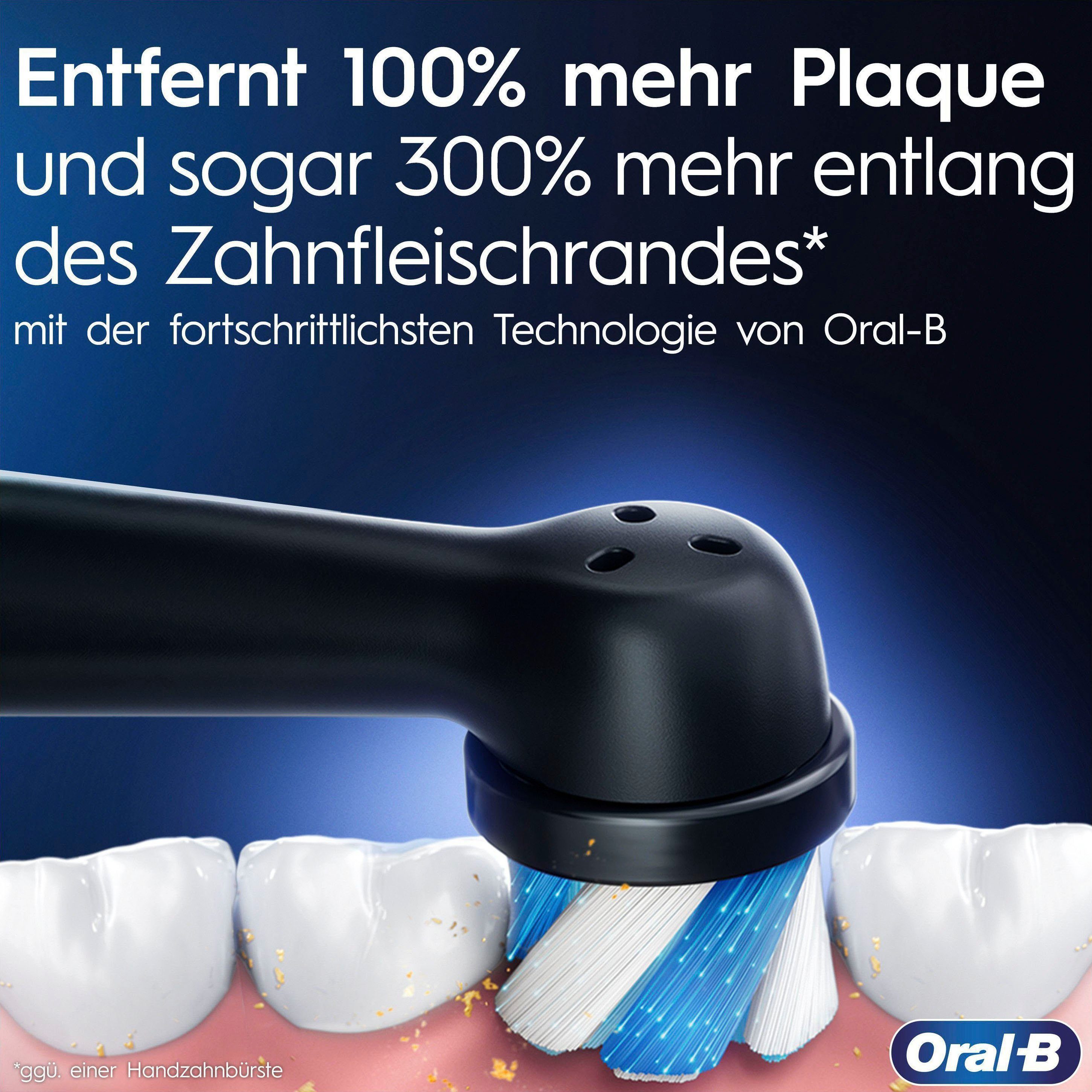 Oral-B Elektrische Zahnbürste iO 9 Duopack, Aufsteckbürsten: 3 St., mit Magnet-Technologie, 7 Putzmodi, Farbdisplay & Lade-Reiseetui