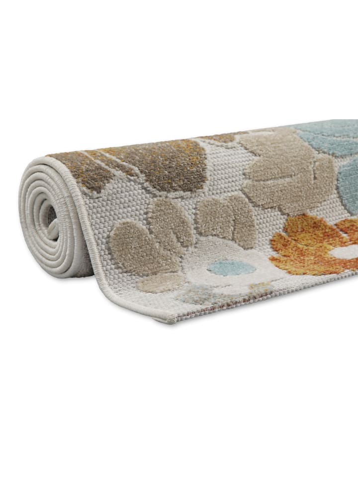 Wecon Home Läufer Beach Flower in beige, hellblau, gelb günstig kaufen