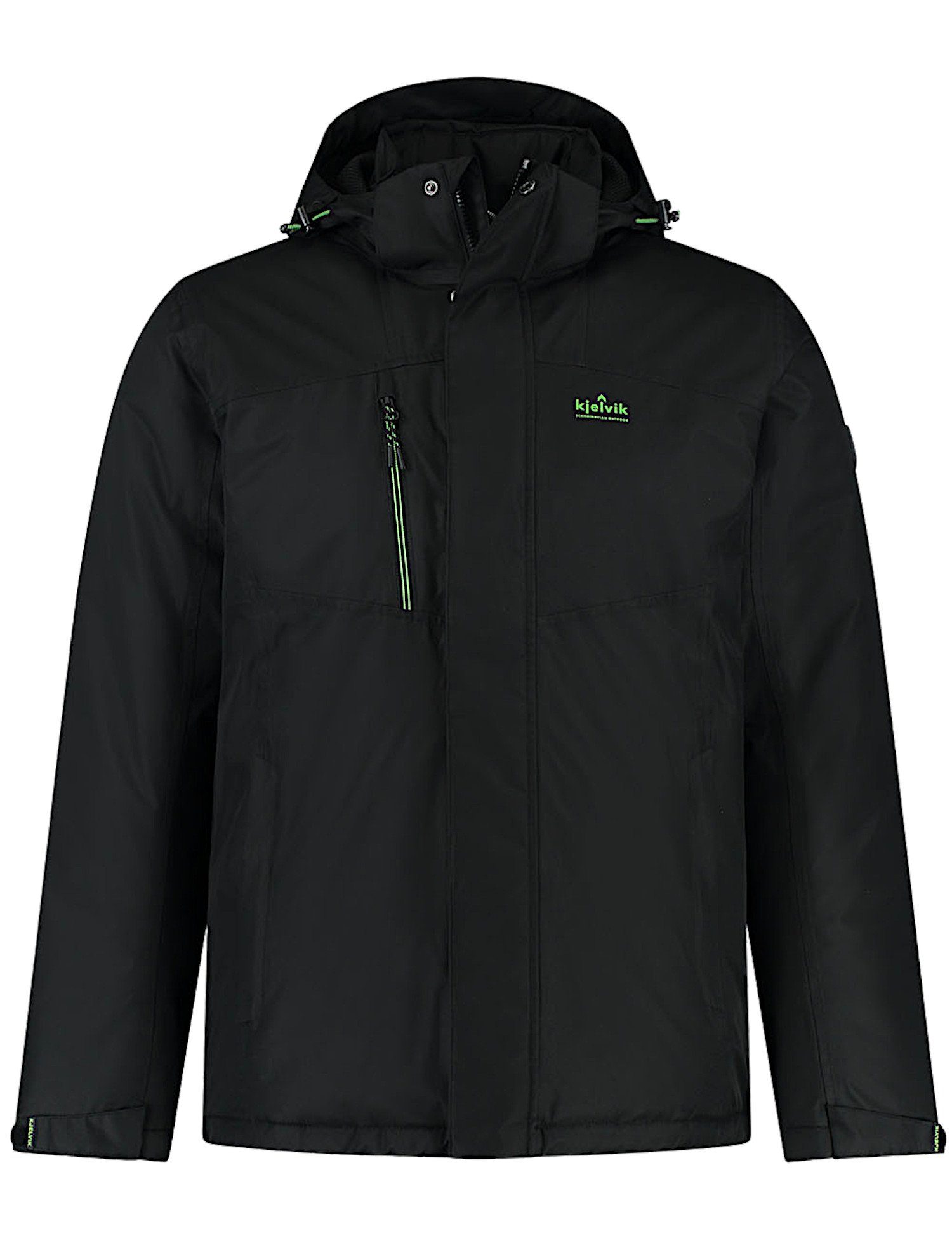 Kjelvik Winterjacke Mano warm, winddicht, wasserdicht, mit abnehmbarer Kapuze