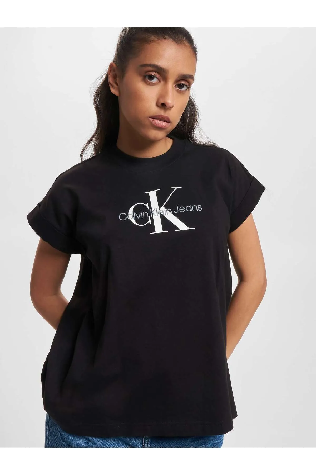 Calvin Klein  Damen Calvin Klein Jeans Archival Monologo Entspanntes T-Shirt