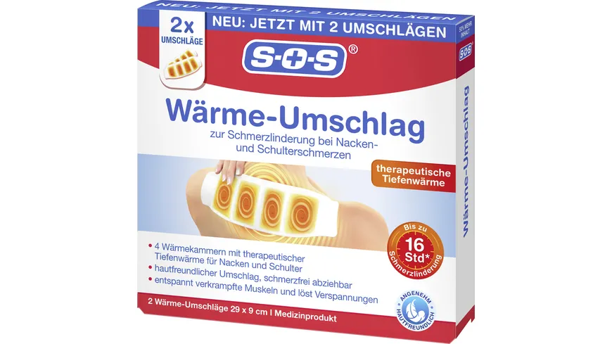 SOS Wärme-Umschlag 2er