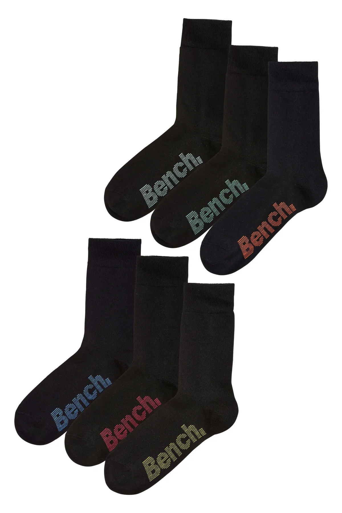 BENCH  . Socken (6 Paar) mit bunten Logos