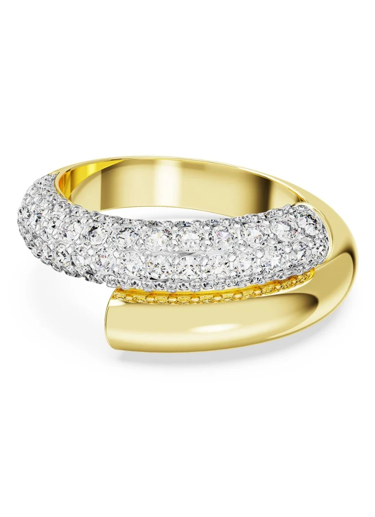 Anello Swarovski Dextera placcato oro, misura 58