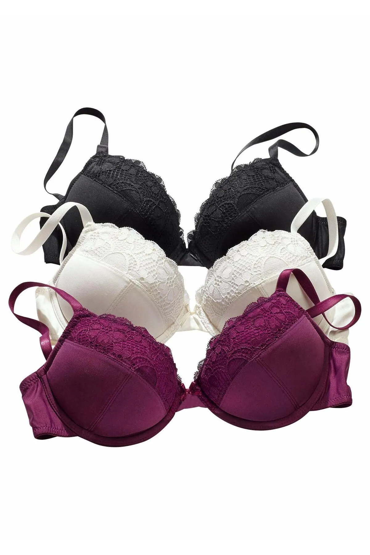 PETITE FLEUR  BH - Schwarz - Unifarben