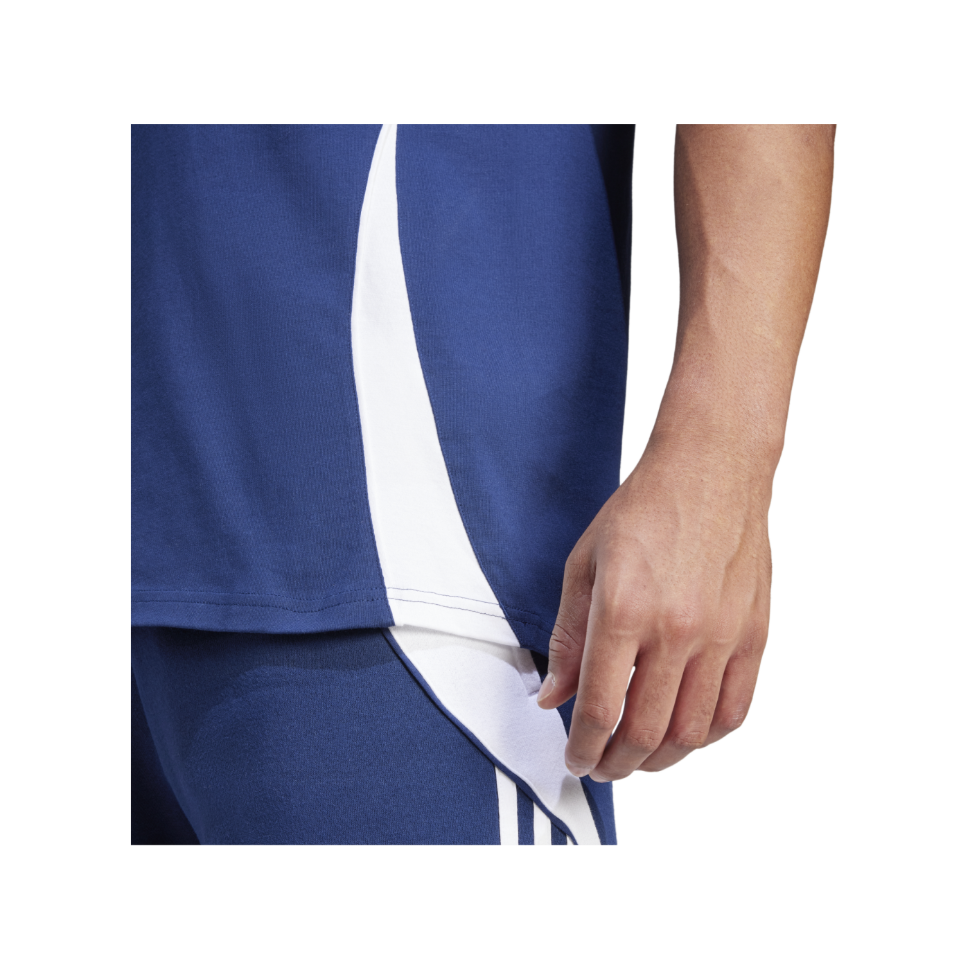 adidas Tiro 24 T-Shirt Blau Weiss