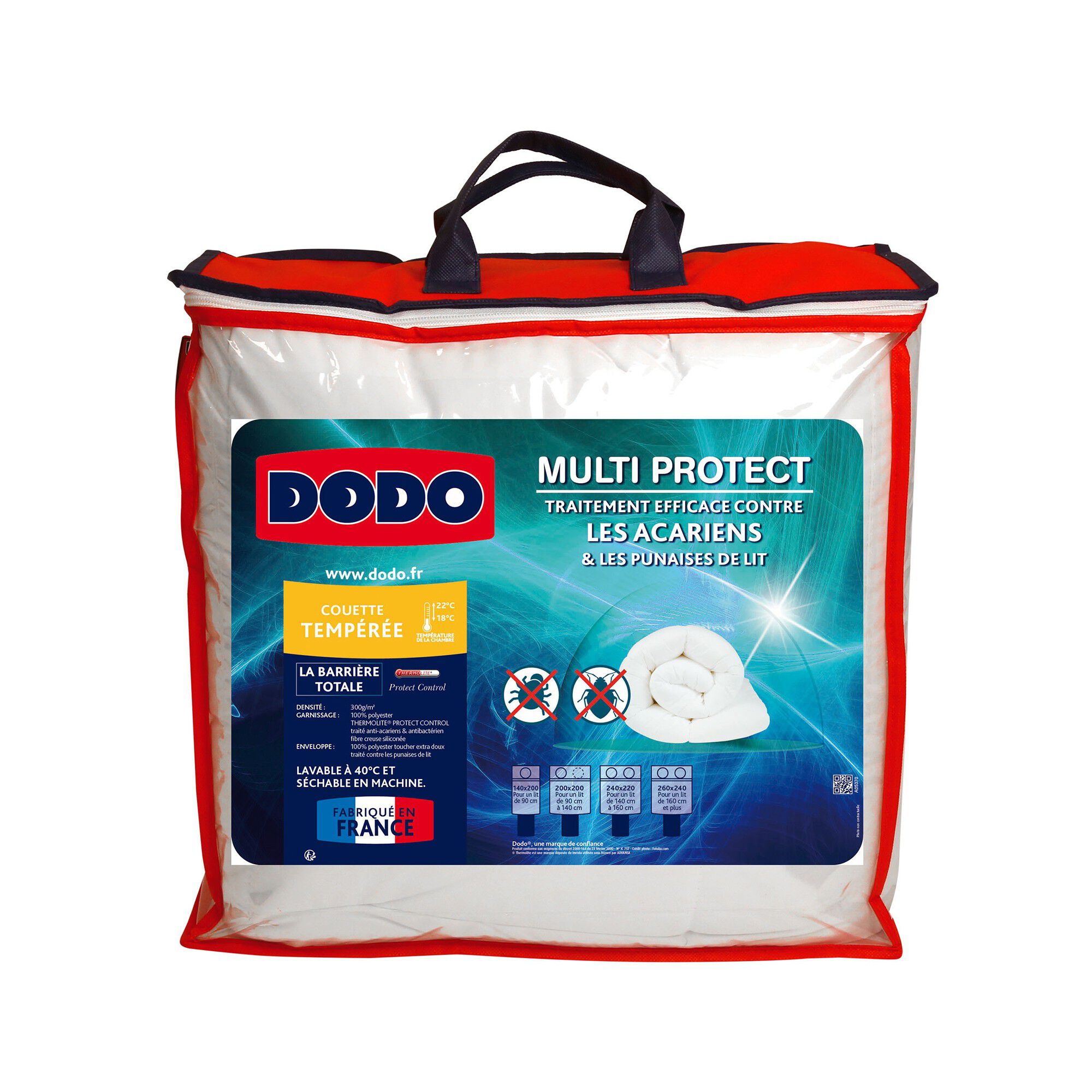 Couette anti punaises de lit et antibactérien