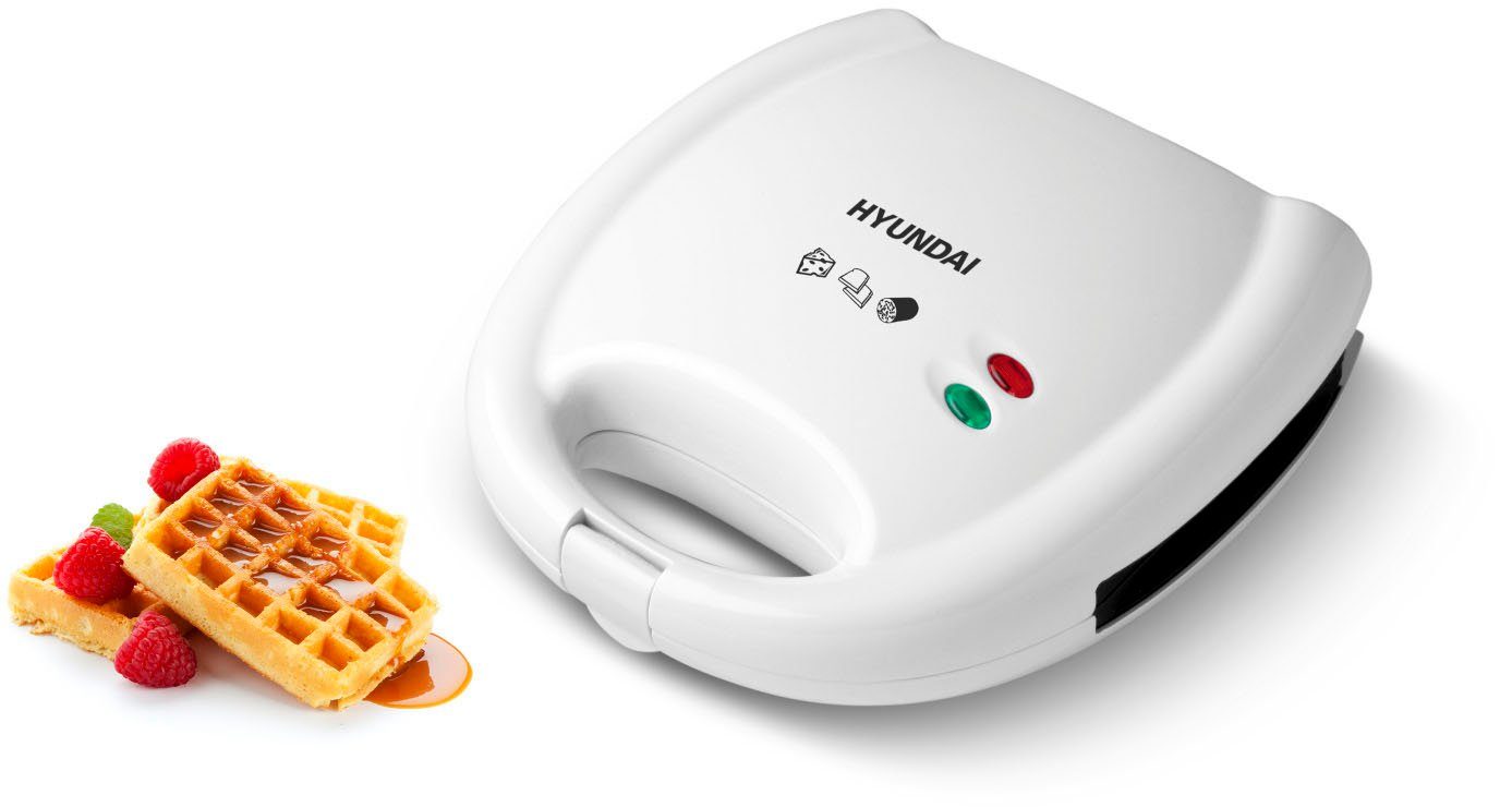 Hyundai 3-in-1-Sandwichmaker SM627, 700 W, austauschbare Sandwich/Waffel/Panini Platten, Lichtsignalisierung