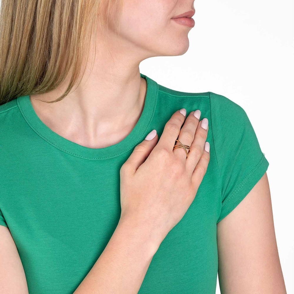 Leonardo Bague pour femme Acier inoxydable or Bague